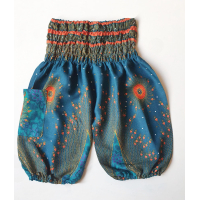 Kinder harembroek  - maat 92 - Eye turquoise